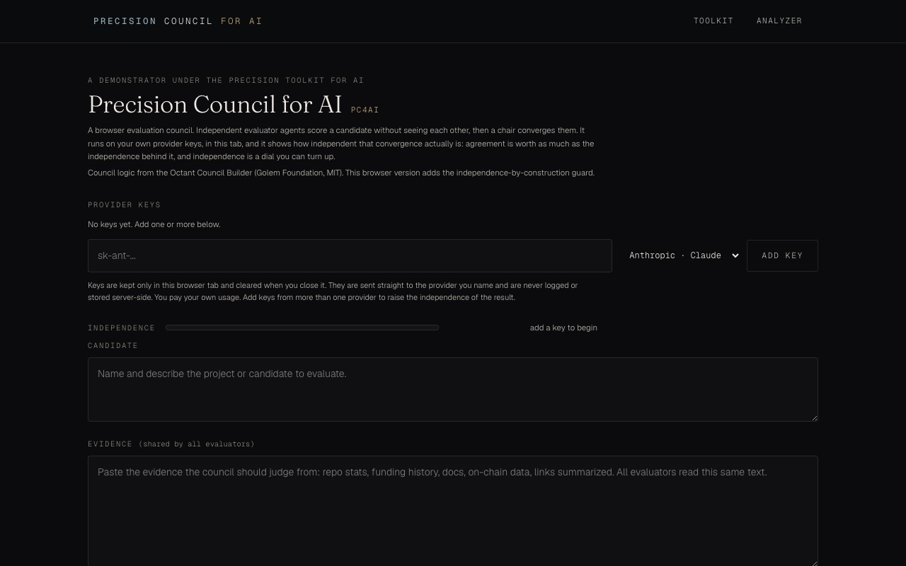 Precision Council for AI screenshot